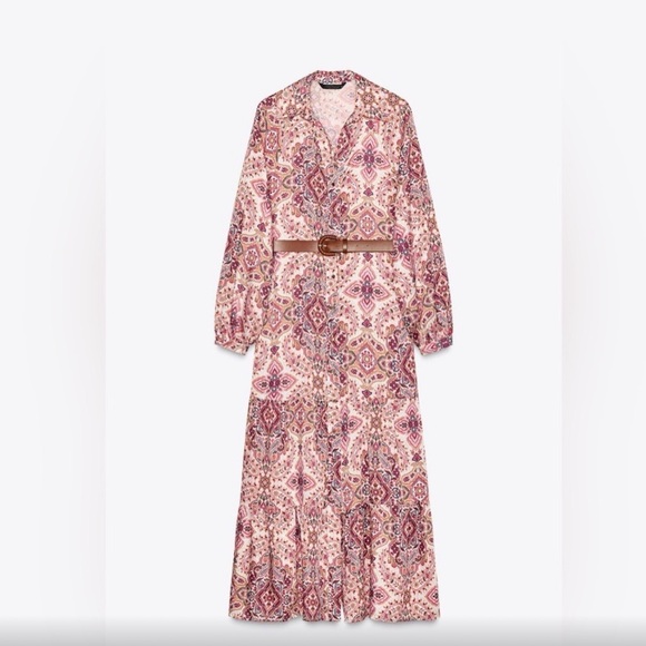 Zara Dresses & Skirts - Zara Pink Long Sleeve Dress